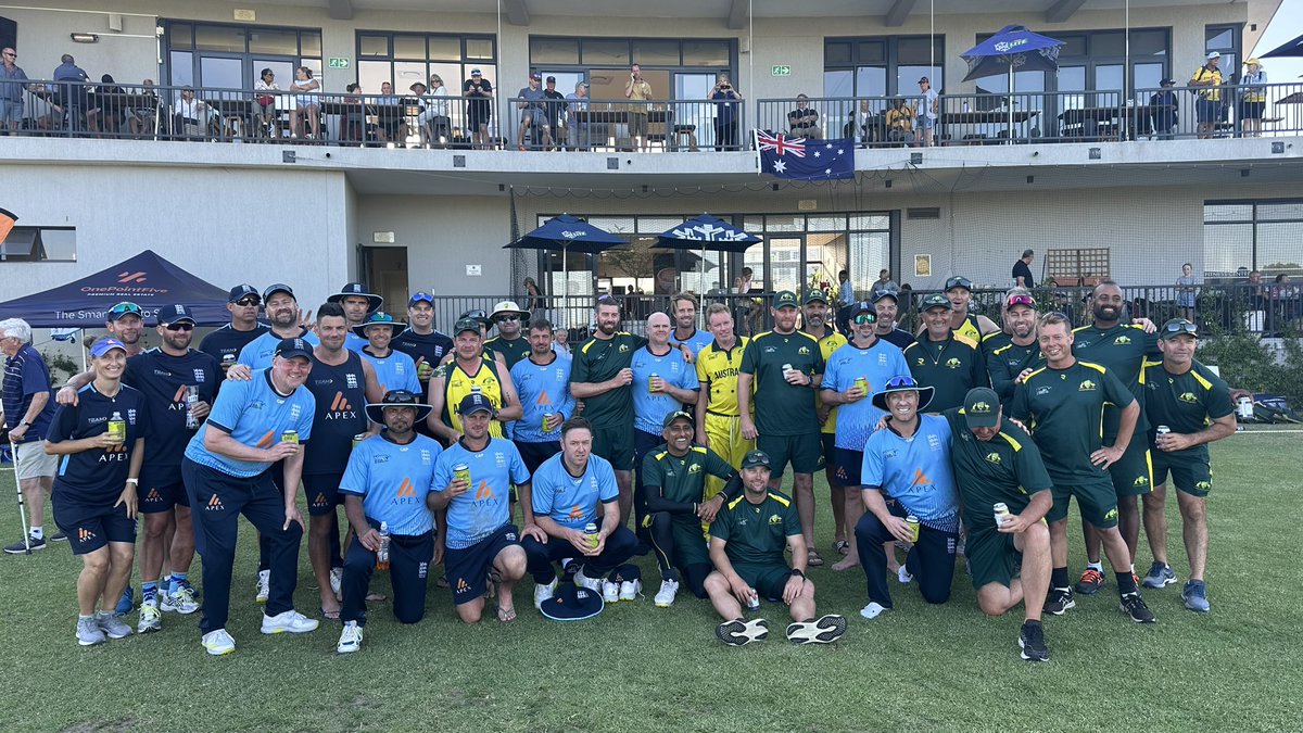 Absolutely incredible team performance today saw England beat Australia by 3 runs off the last ball. A recovery from 58-5 led by Garry Park & Justin Bishop followed by a terrific bowling and fielding display…absolutely amazing @ApexGlobalGroup @TTMSportsTours @Gentlemenplayer