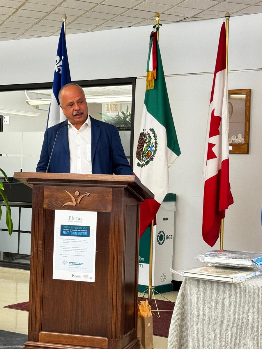 luisgure's tweet photo. Aperturamos la 2da Plaza Comunitaria @INEMexico @IME_SRE en 🇨🇦 en el centro de servicios escolares CSSBE de la región Beauce-Etchemin,  se enfocará principalmente  en trabajadores agrícolas del programa PTAT.  Muchas gracias a @aestivill y al equipo del consulado 🇲🇽 en Montreal https://t.co/OdLDegMxJ5