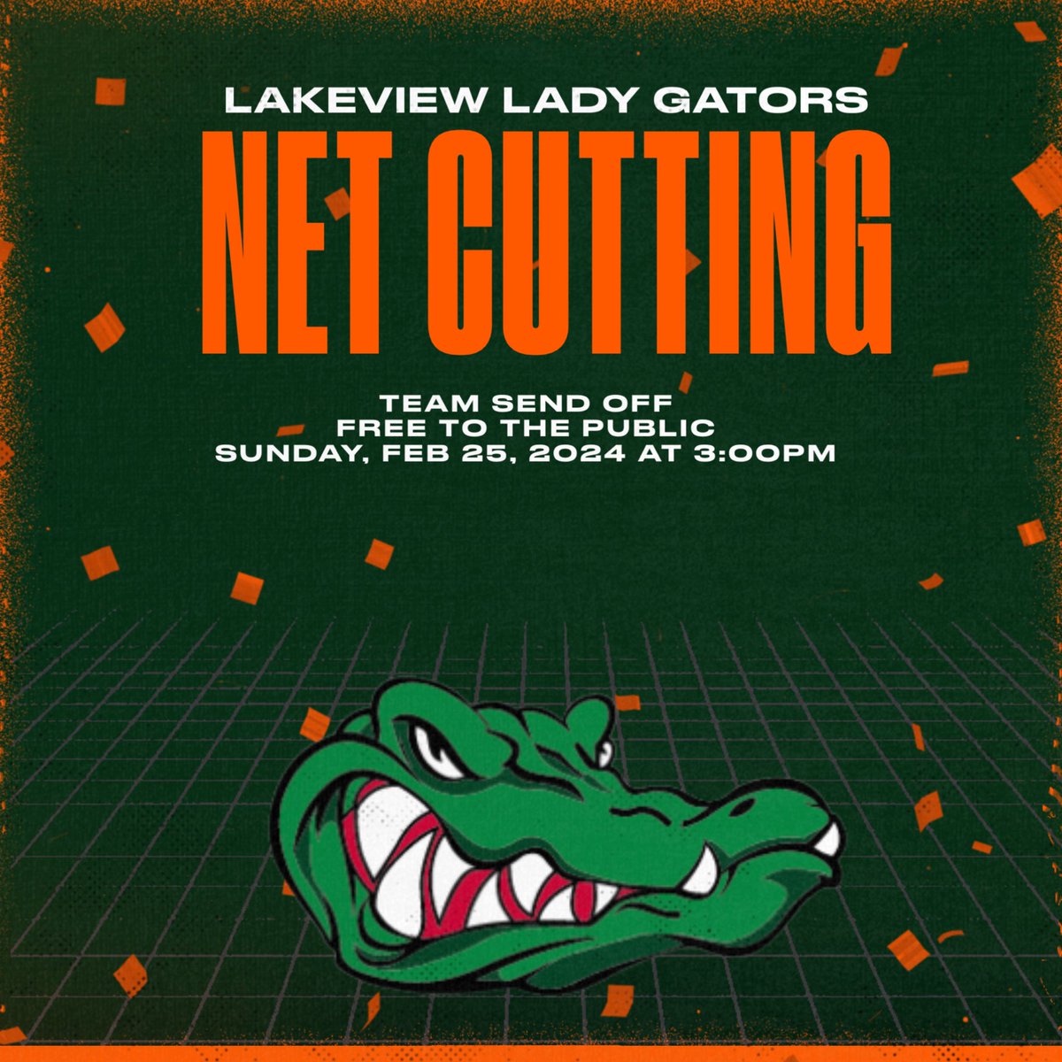 Net Cutting and Team send off! 🐊
#GeauxGators