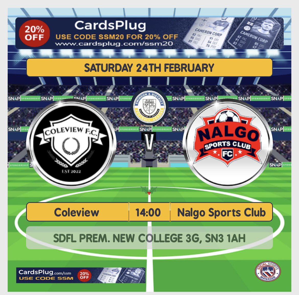 Next game👇🏼 Another clash with Nalgo this weekend. Just the single goal separated the two sides last week. In for another close game! UTC🟣⚫️