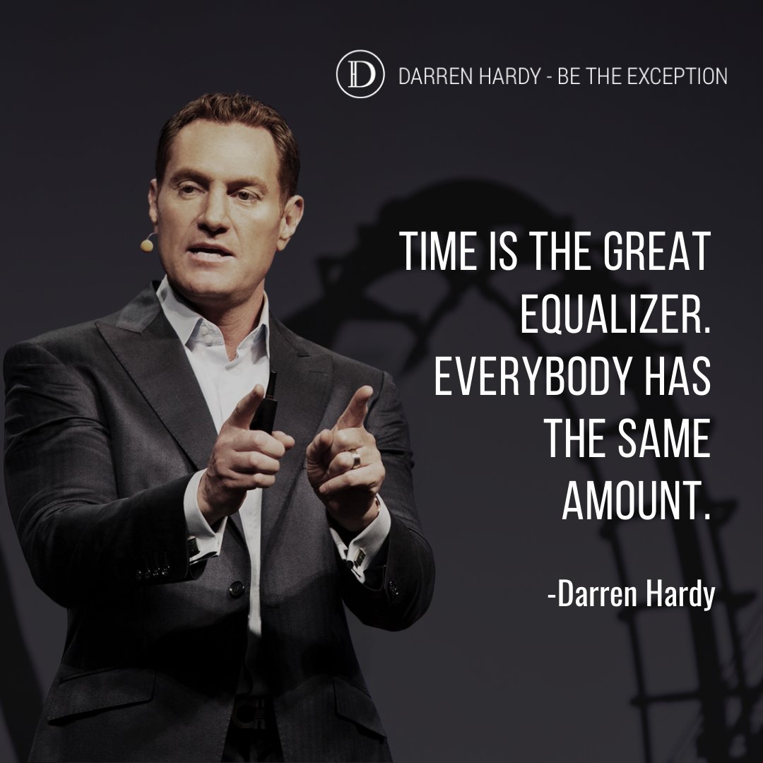 DARRENHARDY's tweet image. ⏰ Equal Time, Unique Choices ⏰ Reflect on how you uniquely use your time compared to others. Are you maximizing it? Today, make a choice that capitalizes on your 24 hours. 
#BeTheException #TimeIsPrecious #Equalizer #ChooseWisely #MaximizePotential