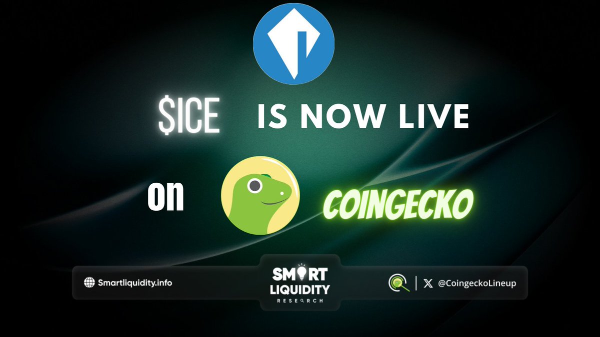 📣 #CoinGecko Illustrates  a  New listing!

🔷 <a href="/Ice__DeFi/">Ice DeFi 🧊</a> is a digital asset on #Arbitrum network. 

💎 $ICE Ideal core:  

🔷Opportunity to earn
🔷Establishing strategic partnership
🔷Offers a wide range of tokenization services

🔽VISIT:
icedefi.co