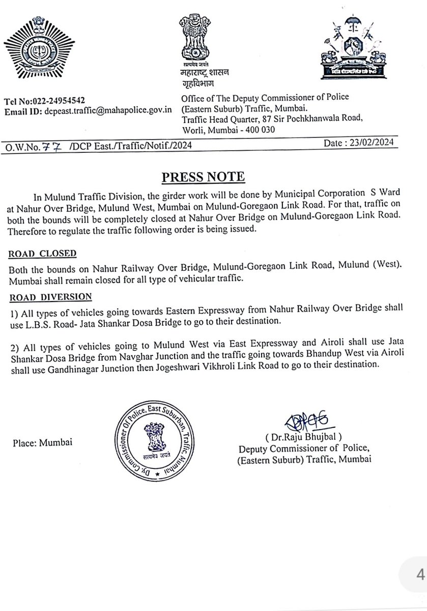 Mumbai Traffic Police tweet media