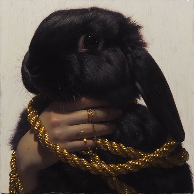 &ldquo;Black Bunny &amp; Gold Magic&rdquo; 🪄 🪢🐰  #shibari #rope #bunny #AIart #GenerativeArt #CreativeAI #DigitalArt #DeepLearningArt #ArtTech<a href="/tag/shibari"class="tags">#shibari</a><a href="/tag/rope"class="tags">#rope</a><a href="/tag/bunny"class="tags">#bunny</a><a href="/tag/aiart"class="tags">#AIart</a><a href="/tag/generativeart"class="tags">#GenerativeArt</a><a href="/tag/creativeai"class="tags">#CreativeAI</a><a href="/tag/digitalart"class="tags">#DigitalArt</a><a href="/tag/deeplearningart"class="tags">#DeepLearningArt</a><a href="/tag/arttech"class="tags">#ArtTech</a><a href="/tag/aigeneratedart"class="tags"><span>#aigeneratedart</span></a><a href="/tag/aipainting"class="tags"><span>#aipainting</span></a><a href="/tag/aiillustration"class="tags"><span>#aiillustration</span></a><a href="/tag/digitalcreativity"class="tags"><span>#digitalcreativity</span></a>