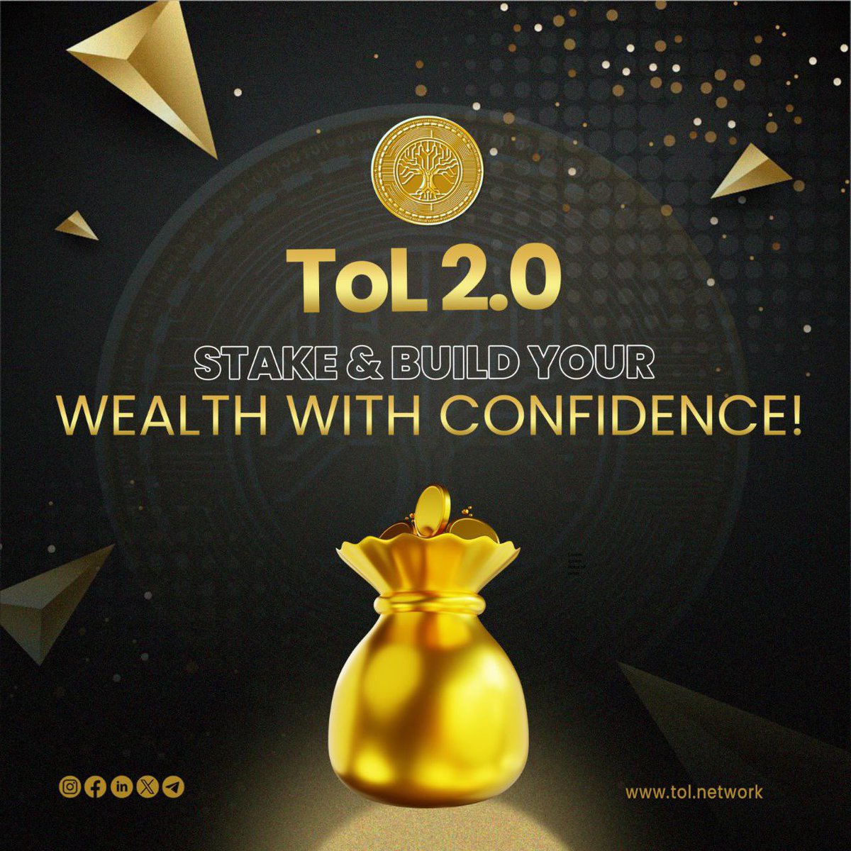 Embrace confidence on your wealth-building journey by Staking.

Every strategic move lays the foundation for a secure financial future.

Stake with assurance and watch your wealth grow with ToL2.0
🌐tol.network

#digitalcoin #cryptocurrency #cryptotrading #trending