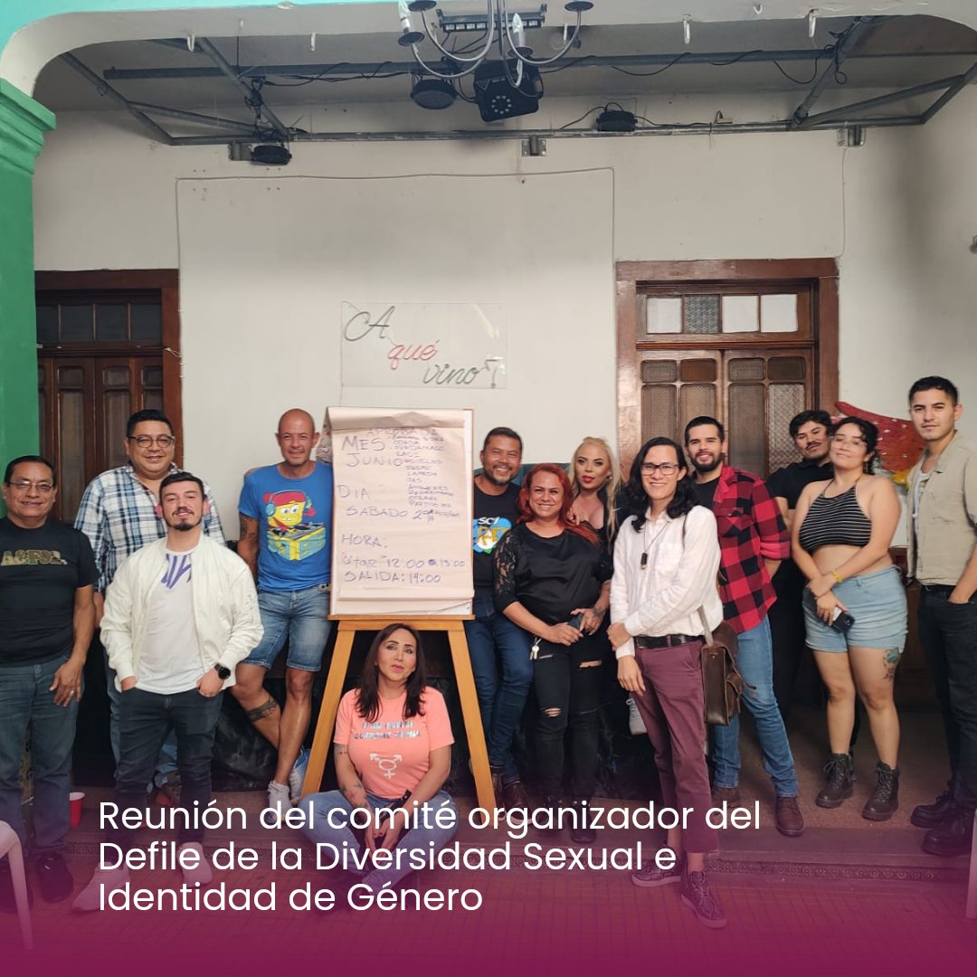 Reunión del Comité organizador del Desfile de la Diversidad Sexual e Identidad de Género articulando, proponiendo actividades y acciones en el marco del 28 de junio donde se conmemora el Día internacional del orgullo de las poblaciones LGBTIQ+

#MujeresTrans 
#LGBTIQ 
#Orgullo