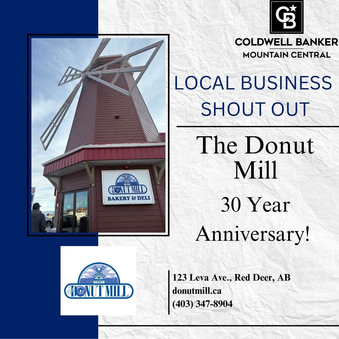CBOnTrackRealty's tweet photo. 📢Local Business Shoutout! ⤵️
@thedonutmill1
"It’s our birthday month! 30 years in business on Feb.23rd! What better way to celebrate this than bringing back some Donut Mill originals."👏
#localbusiness #bluegivesback #reddeerab #coldwellbankermountaincentral #thedonutmill https://t.co/62bPIZGU16