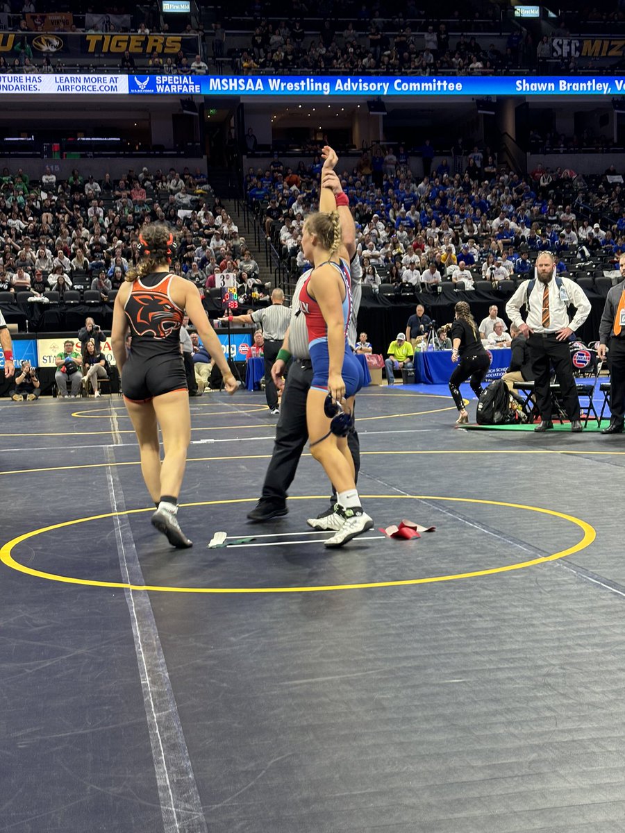 MHS_Wrestling's tweet photo. Big congrats to Breanne Gibbs on her back to back state championship. https://t.co/nP8YSj0k4B