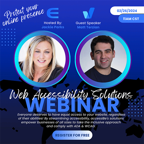 #GuardYourOnlinePresence: Whether you're utilizing an Envisionwise website or use another web provider, mark your calendar for this essential webinar! Don't miss out! Zoom link in the comments. 📷 #WebAccessibility #EqualAccess #FreeWebinar #Envisionwise