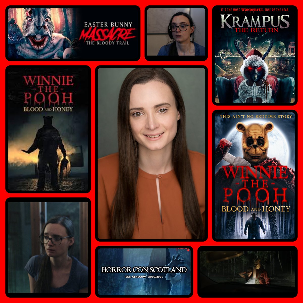 #NatashaRoseMills @poohbandh #Easterbunnymassacre #krampusthereturn appearing at #HorrorConScotland on Saturday the 21st of September 2024 at the #ScottishEventCampus courtesy of @andybrittle1