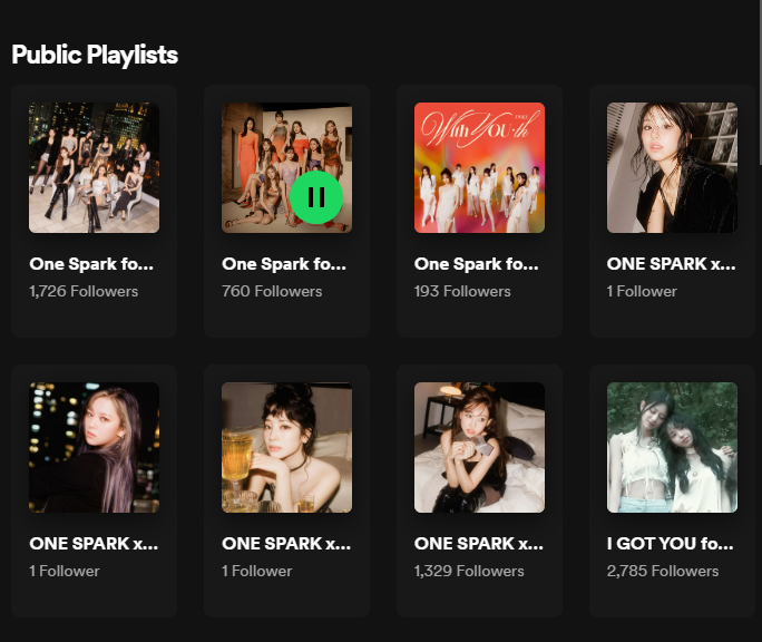 ONCESTREAMTWICE's tweet photo. More playlists: each one focuses on ONE SPARK + Look At Me + and the b-sides the girls participated in.

🍓 ONE SPARK x RUSH: https://t.co/bqcznotLVw
🐶 ONE SPARK x BLOOM: https://t.co/mFSDjG31O5
🤍 ONE SPARK x YOU GET ME: https://t.co/4wuHWayf8l
🍭 ONE SPARK x LOOK AT ME: https://t.co/n5lKU9YjMT 

#TWICE #트와이스 #ONESPARK #WITHYOUth
@JYPETWICE