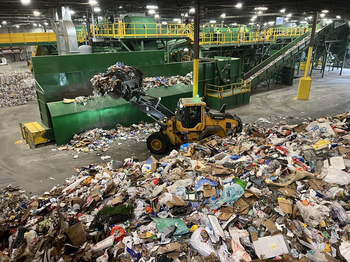 fionama's tweet photo. Colombo Vaccarezza started as a trash collector in Oakland, later moving to Lodi where he began collecting food waste for pigs in 1927. Today, the Vaccarezza family still own @CalWaste in Galt, CA employing over 200 locals, using a modern fleet of energy-efficient trucks servicing 300-400K homes and 2K commercial businesses in the Sacramento region. Their Materials Recovery Facility (MRF) serves as a regional center processing 80K tons of single-stream recyclables from 10 counties, sorting them into 14 commodities. The bad news is that their blue bin material still has 25% non recyclable material so we need more consumer #education & #Awareness ♻️ @TinaMcKinnor1 @JoshHooverCA @ResCoalitionCA @NSACTION_US #CFEE @WasteManagement @CalPSC @WasteConnection @CaRetailers