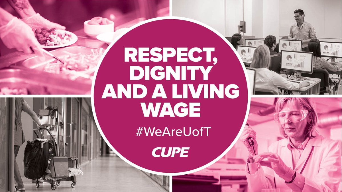 Visit weareuoft.com to send a message of support for 8000 academic and support workers at the University of Toronto in their fight for respect, dignity and a living wage. #WeAreUofT @CUPEOntario @cupenat @torontolabour @OFLabour @cupe3902 @cupe3261