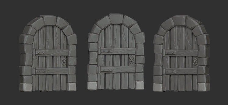 This week I’ve been working on this asset, still in wip but I enjoyed a lot the process of sculpting wood, stone and metal ✨  #wip
