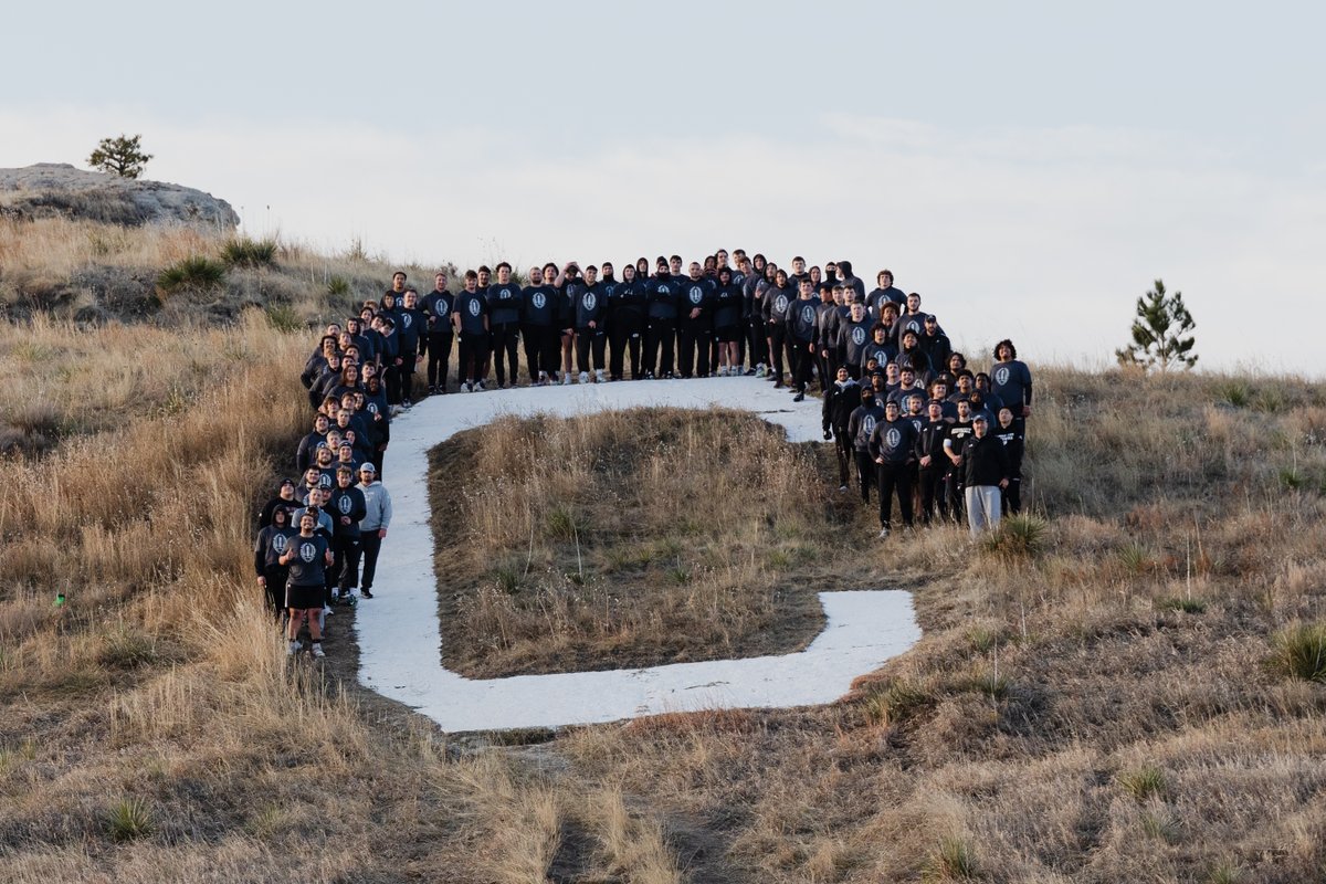 This morning we wanted to celebrate the 100th Anniversary of C- Hill. What a beautiful view of Chadron! #ProtectTheRock