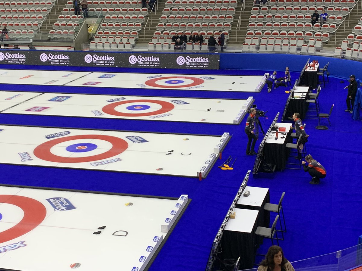 scottieschicken's tweet photo. You know youβve been to a few @CurlingCanada events when total strangers ask whereβs their seats merch, etc. OR without my fangear Iβm just approachable- haaaa. Hope I donβt scare them in half hr. @thepatchcanada tonight to kick up heels. Breakie w #curlfam #volunteerlife ππ«Άπ₯ https://t.co/2JzeODSOIJ