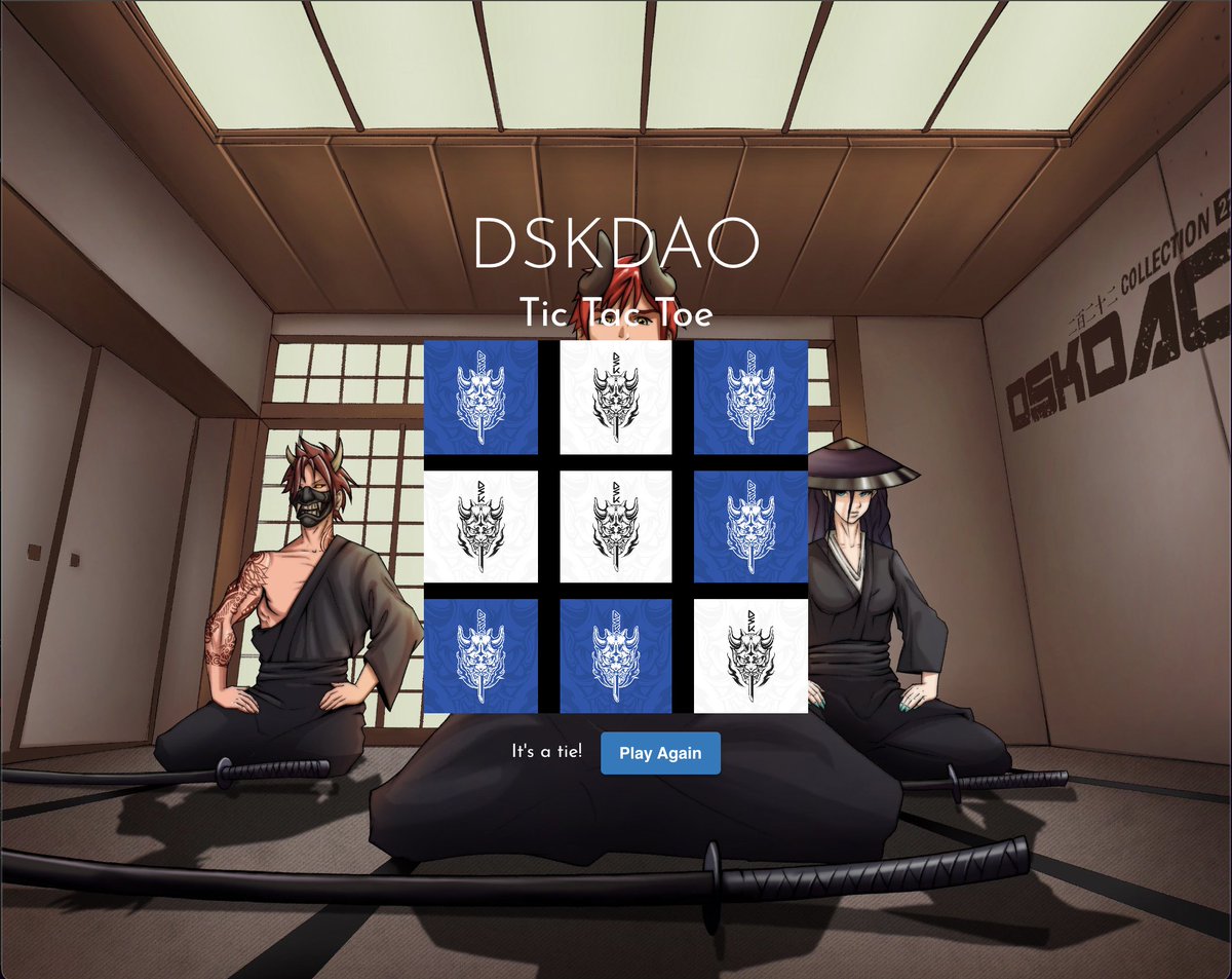 daileytj's tweet image. Got bored and made this undefeatable Tic Tac Toe game... 

Oh...  did I mention that it's @_DSKDAO_ themed?!

Who wants to try to break the algorithm?

#ALLDAYDSK

dskdao-tic-tac-toe.web.app