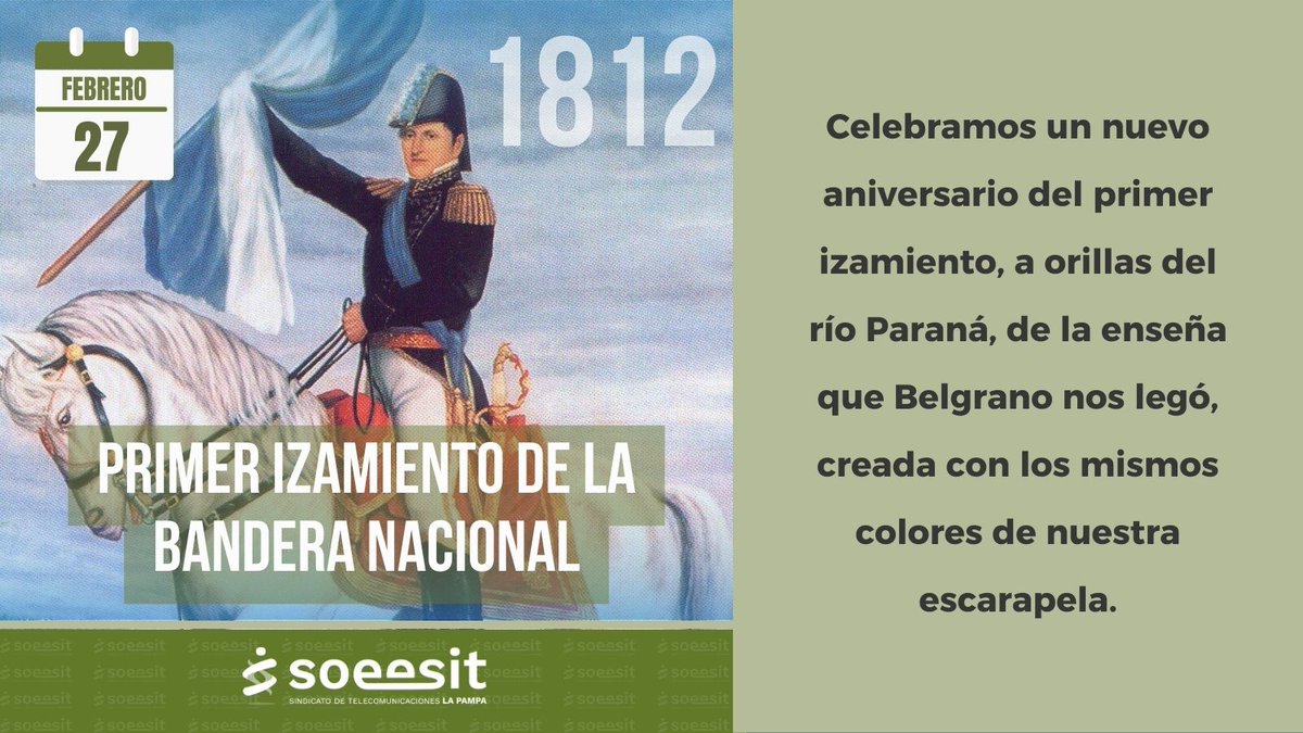 27 DE FEBRERO | PRIMER IZAMIENTO DE LA BANDERA NACIONAL 🇦🇷

#bandera
#argentina
#Belgrano
#celesteyblanca