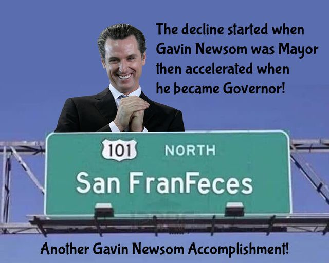 WayKuy4truth's tweet photo. Gavin Newsom is in Washington now trying to convince Democrat insiders he could replace Biden on the ballot. After all he's done to San Francisco and California, imagine what he could do to America! https://t.co/g1em8F8n6X