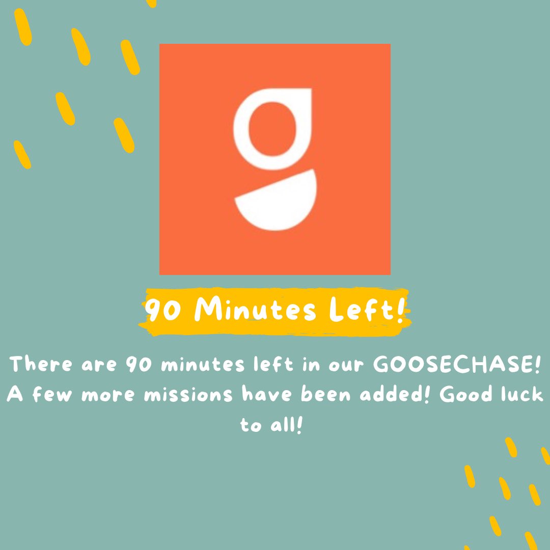 Reminder: GOOSECHASE ends at 1 pm! #SWATCA2024 #uleth