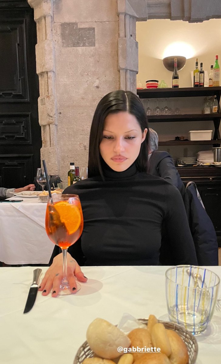 And Young people drinking aperol