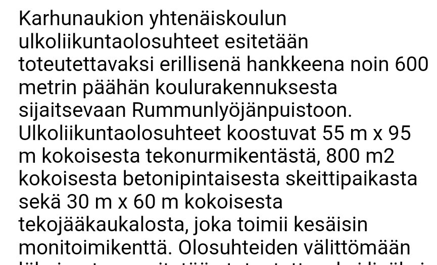 Riittämättömät talvihar.olosuh., hyväkunt. tekiksiä liian vähän ja nyt myös se ainut lisäkenttä, jonka rakentamista kaupunki suunnittelee lähivuosien aikana tulee minimimitoituksella. 🤦‍♂️ Näinkö oikeasti kohtelette <a href="/Turkukaupunki/">Turun kaupunki</a> <a href="/MarkusKalmari/">Markus Kalmari</a> kaupungin suurinta harrastajaryhmää?