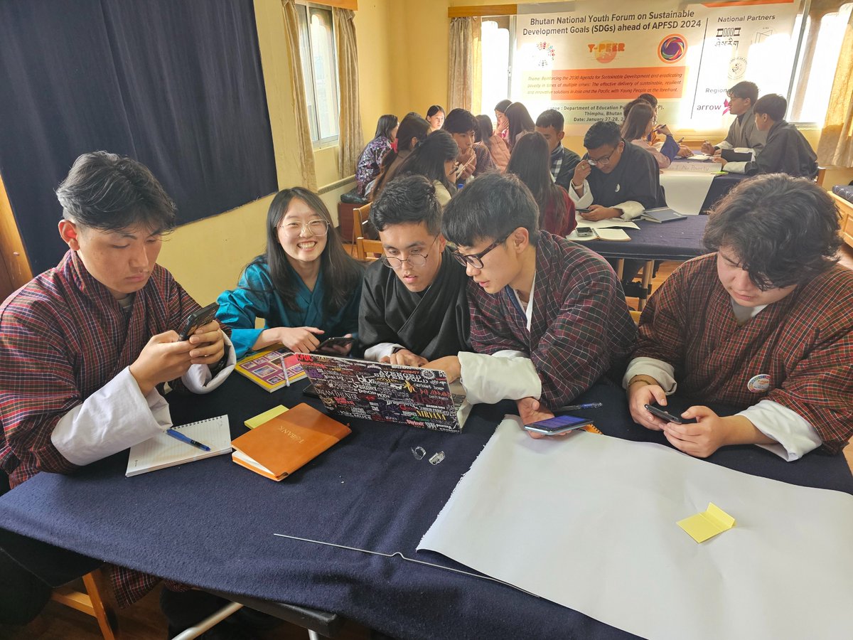 The Bhutan Youth Forum on Sustainable Development Goals ahead of APFSD 2024 was held from January 27th to 28th, with 39 youth representatives from various youth networks. During the forum, youth examined and delved into critical issues, culminating in developing a Call to Action