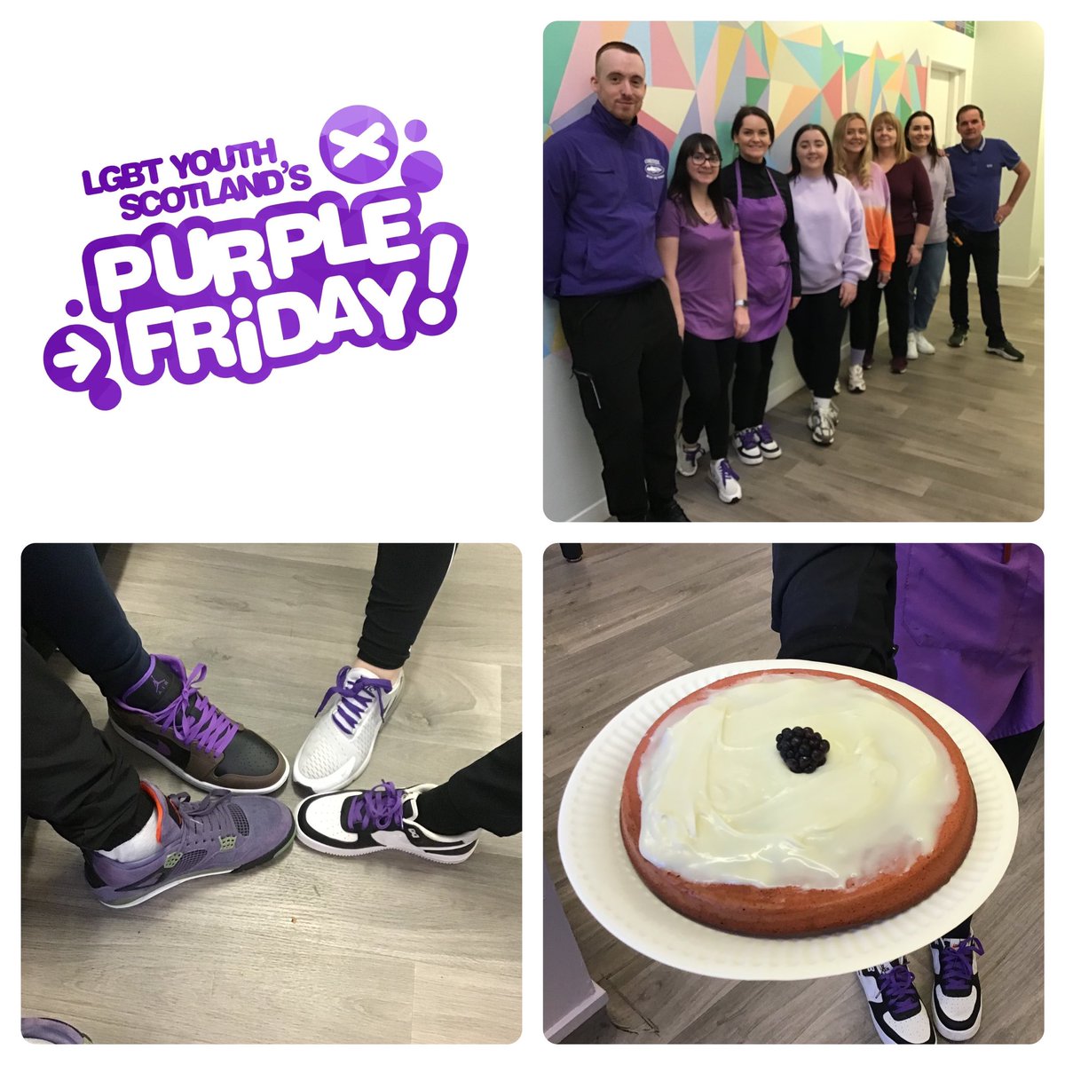 A fab day celebrating Purple Friday 💜 <a href="/lgbtscot/">LGBT Scotland 🏳️‍🌈 🎁🎅🤶🎄</a> #equality #inclusion