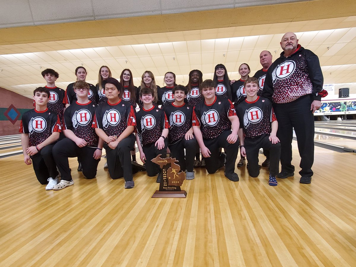 Congratulations to our boys and girls bowling teams. Both have qualified for the State Championships next week. Girls finished in 2nd place and the boys have repeated as Regional Champions. #ChiefPride #TheHuronWay