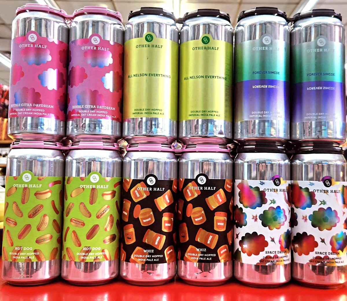 New &amp; Fresh <a href="/OtherHalfNYC/">Other Half Brewing</a> beers are now available at E1G. <a href="/FloodTX/">Flood Distribution</a> #hazy #craftbeers #austin #e1g