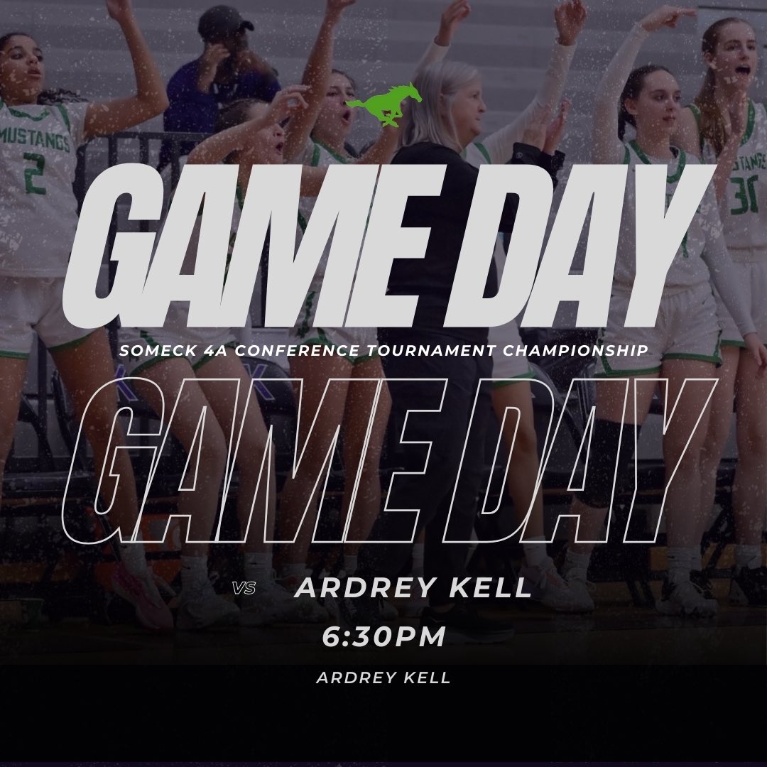 MyersParkWBB's tweet photo. 🔊 GAME DAY ‼️   

SoMeck Conference Tournament Championship. 

🆚 Ardrey Kell  
⏱️ 6:30 PM 
📺 NFHS Network 
📍 Ardrey Kell https://t.co/M9xToINGBR