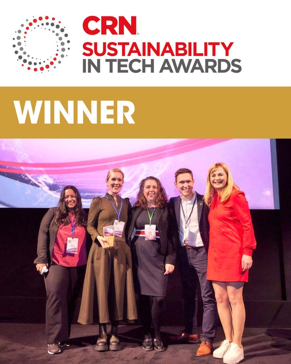 mcquarried's tweet photo. Proud to share that @HP was recognized as the Global Sustainability Champion in the Vendor award category at @CRN UK's Sustainability in Tech Awards! Leading with #sustainableimpact is driving the products + solutions that empower our channel community. #futureready https://t.co/cxULF5Z7OD