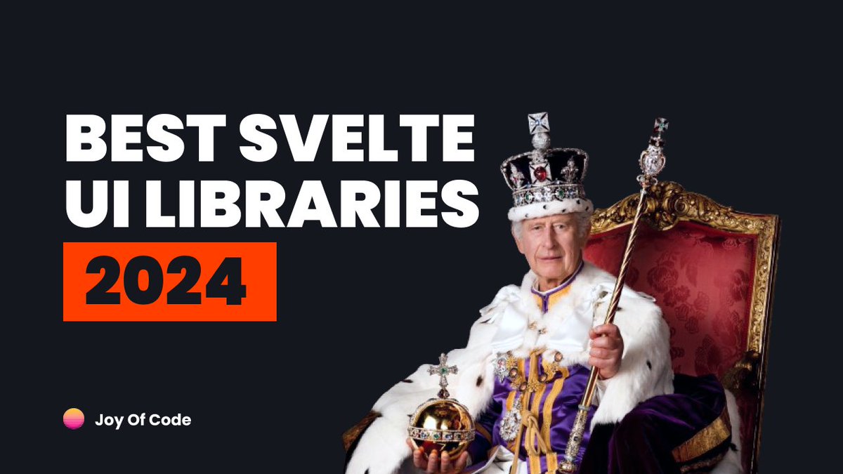 I tried every Svelte UI library.

youtu.be/qyG-xWjNZKU