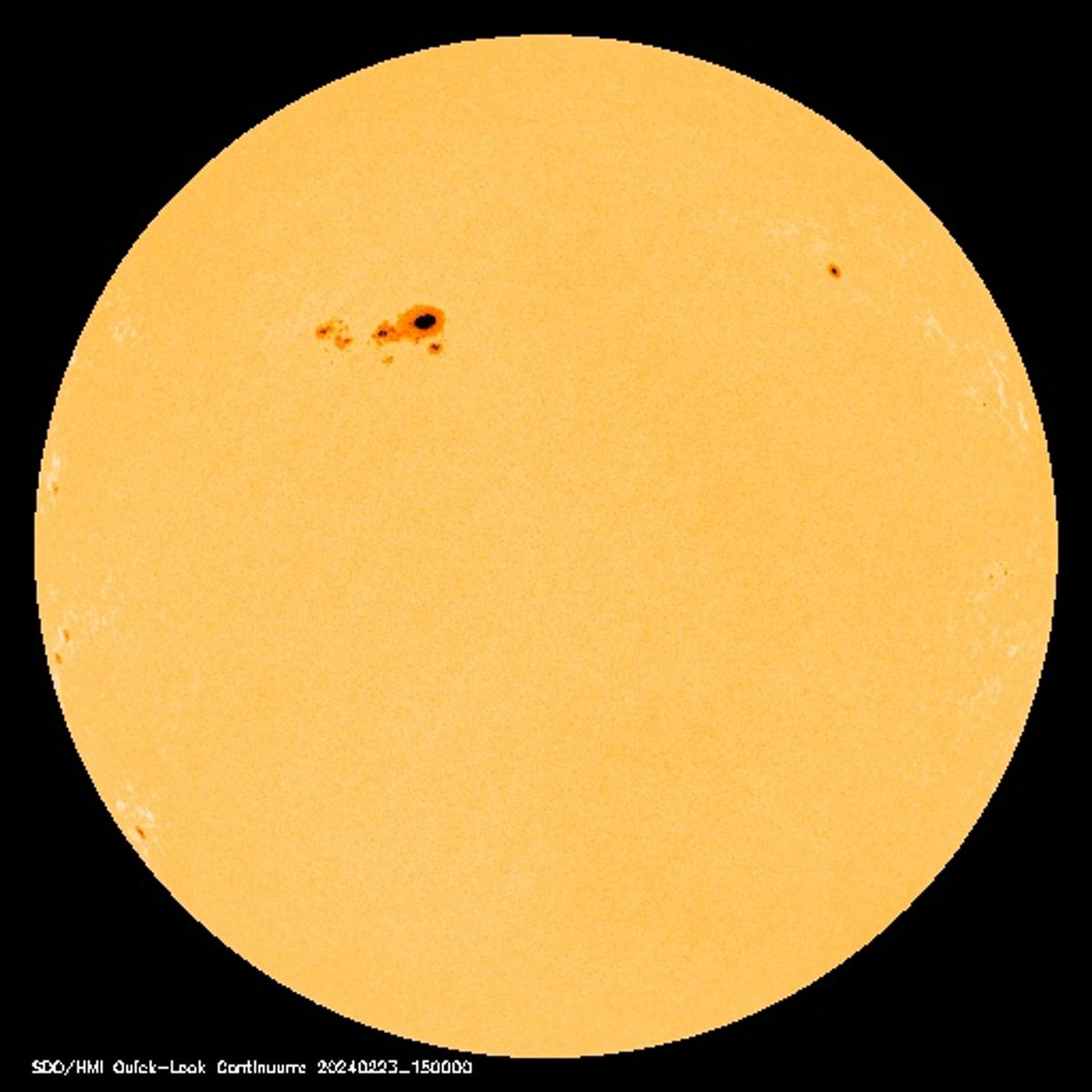 Everyone grab your eclipse glasses and take a look at this enormous sunspot, which is bigger than the Earth and has been spitting out solar flares!

‼️PLEASE DO NOT LOOK AT THE SUN WITHOUT ECLIPSE GLASSES‼️ But do find yours or get some -- you'll need them in April! 😎