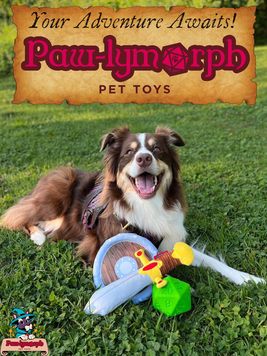 Your adventure awaits with Pawlymorph Pet Toys! The first TTRPG-inspired pet toy company.

Pawlymorph above all else is a passion project. It exists because of and for the tabletop community, and I can't thank it enough every day.

Featuring Lady Pinto of @mistymountainlegends