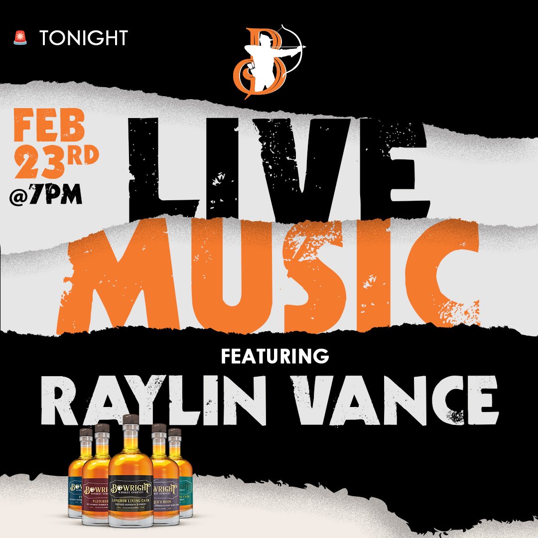 bowrightwhiskey's tweet photo. Join Us Tonight for Live Music at Bowright Whiskey Tasting Room!

Dear Lake City Residents,

You're invited to a special musical performance tonight, February 23rd, from 7pm to 9pm at Bowright Whiskey Tasting Room. Raylin Vance will be taking the stage. https://t.co/GqiPjWpCyo