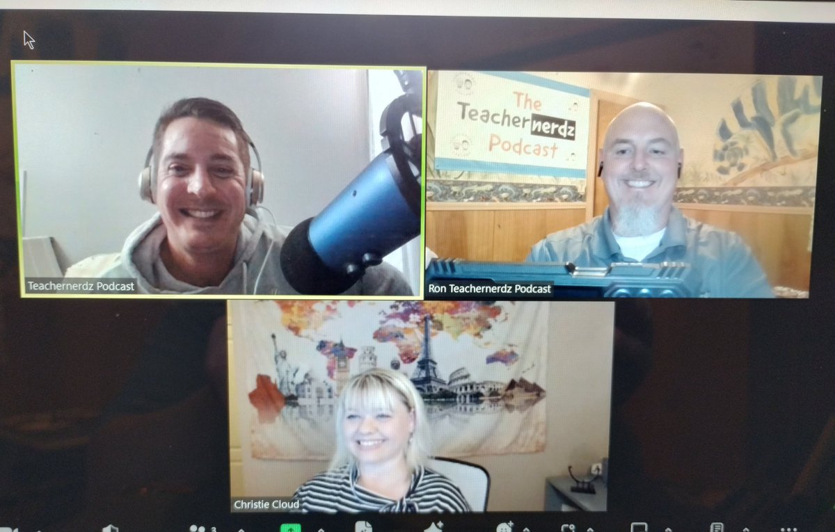 We had a fun and informative chat about #AI with Christie Cloud @ladybugxie yesterday. Episode to be released soon. Some great tools discussed especially @curipodofficial, @magicschoolai, & @GetSchoolAI #teachertwitter #education #edtech #EduPodcast