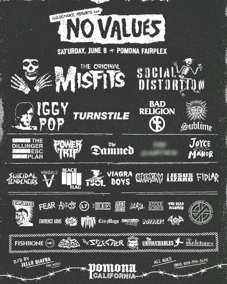 Tickets for @NOVALUESfest go on sale TODAY at 11.00am PST at novalues.com Go Cyco!