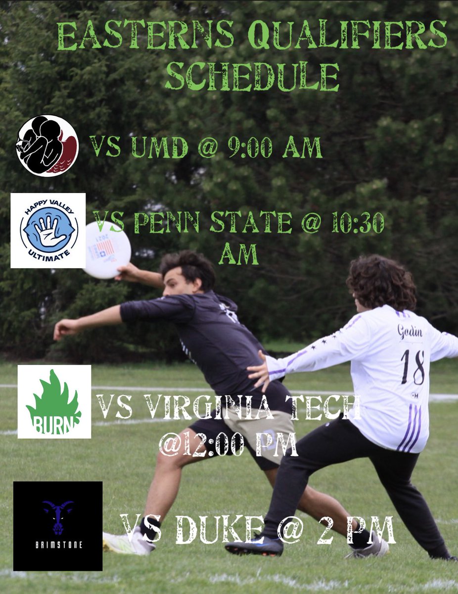 UndueUItimate's tweet image. Easters Qualifiers lock in boys