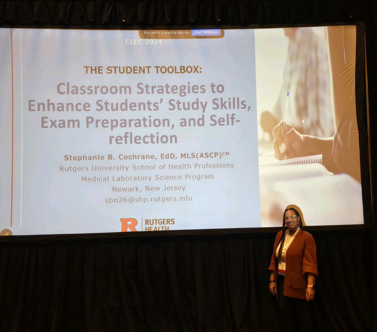 Yesterday at #CLEC2024, I shared classroom strategies that can be used to enhance study skills, exam prep, & self-reflection! Creating desirable difficulties is the key to long-term knowledge retention and transfer of knowledge 🧠 #ASCLS
