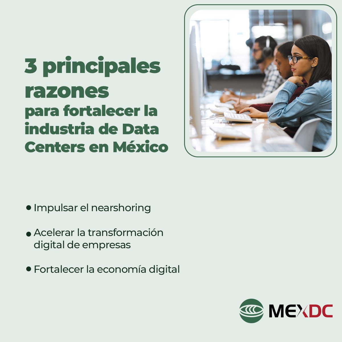 ¿Por qué Mexico es el destino ideal para la inversión en Data Centers? Aquí te damos tres razones importantes.

#Datacenters #industria