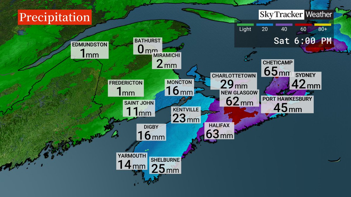 AnthonyFarnell's tweet image. Heavy rain will mostly be absorbed by the huge snowpack in Nova Scotia but some localized flooding is possible. Also today might be a good day to clear off your roof (if easily/safely accessible) because all that rain will add significant stress. #nsstorm