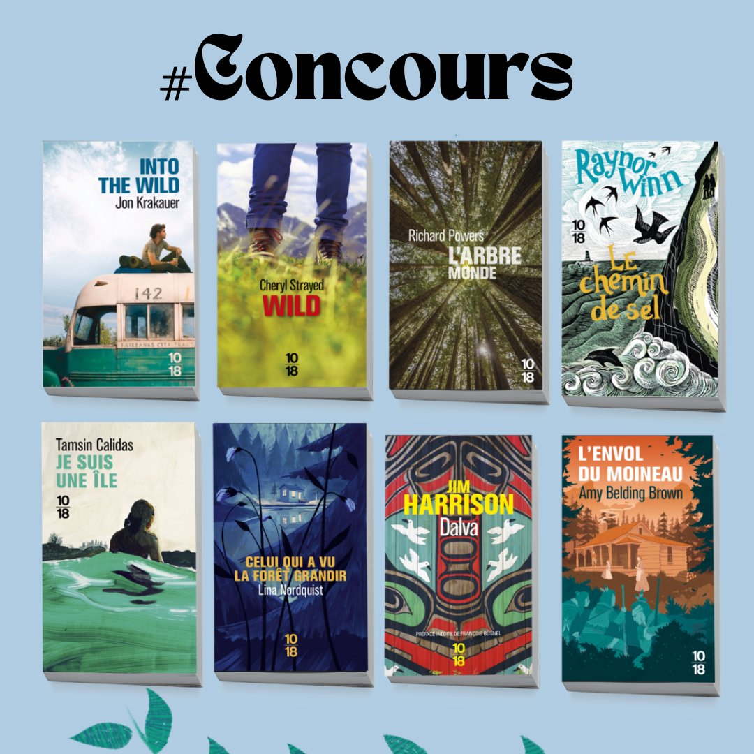 #Concours Nature writing

On vous fait gagner des récits et romans des grands espaces so 10/18 pour vous évader très loin ! 🌊

Pour participer, c'est très simple :
👉 Follow @editions1018 + RT

Fin du concours le 6 mars