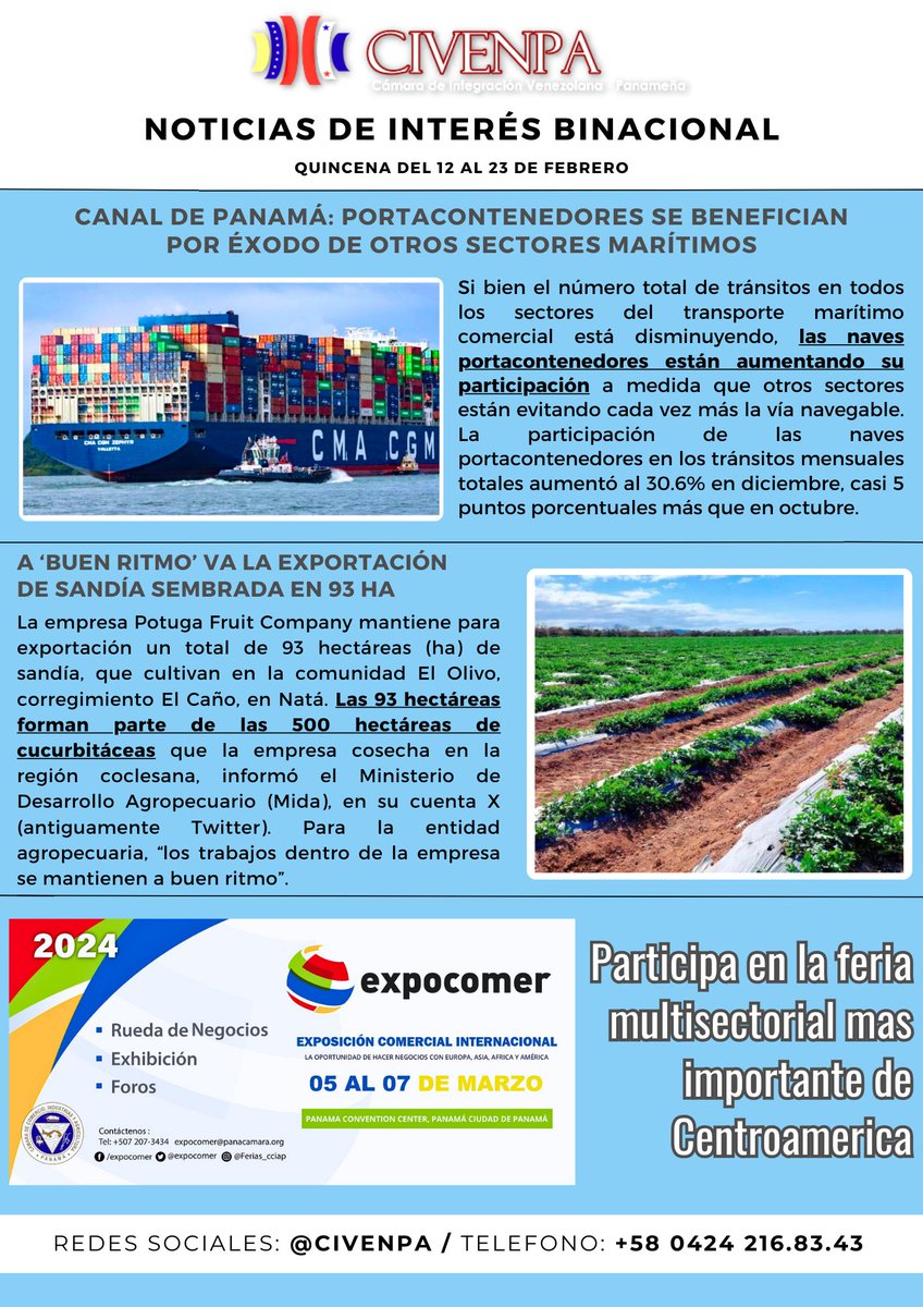 🇻🇪Noticias de Interés Binacional🇵🇦

🔔Quincena del 12 al 23 de febrero🔔