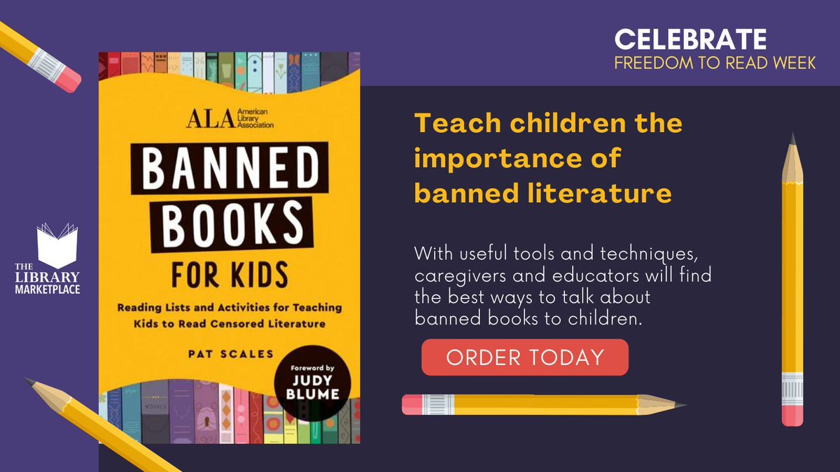 Teach banned books to children at home or in the classroom!  This expansive guide focuses on modern books that have been challenged and includes useful tools and techniques. Order your copy today at: bit.ly/3Tb506A
.
#freedomtoread #FTRWeek #booklovers