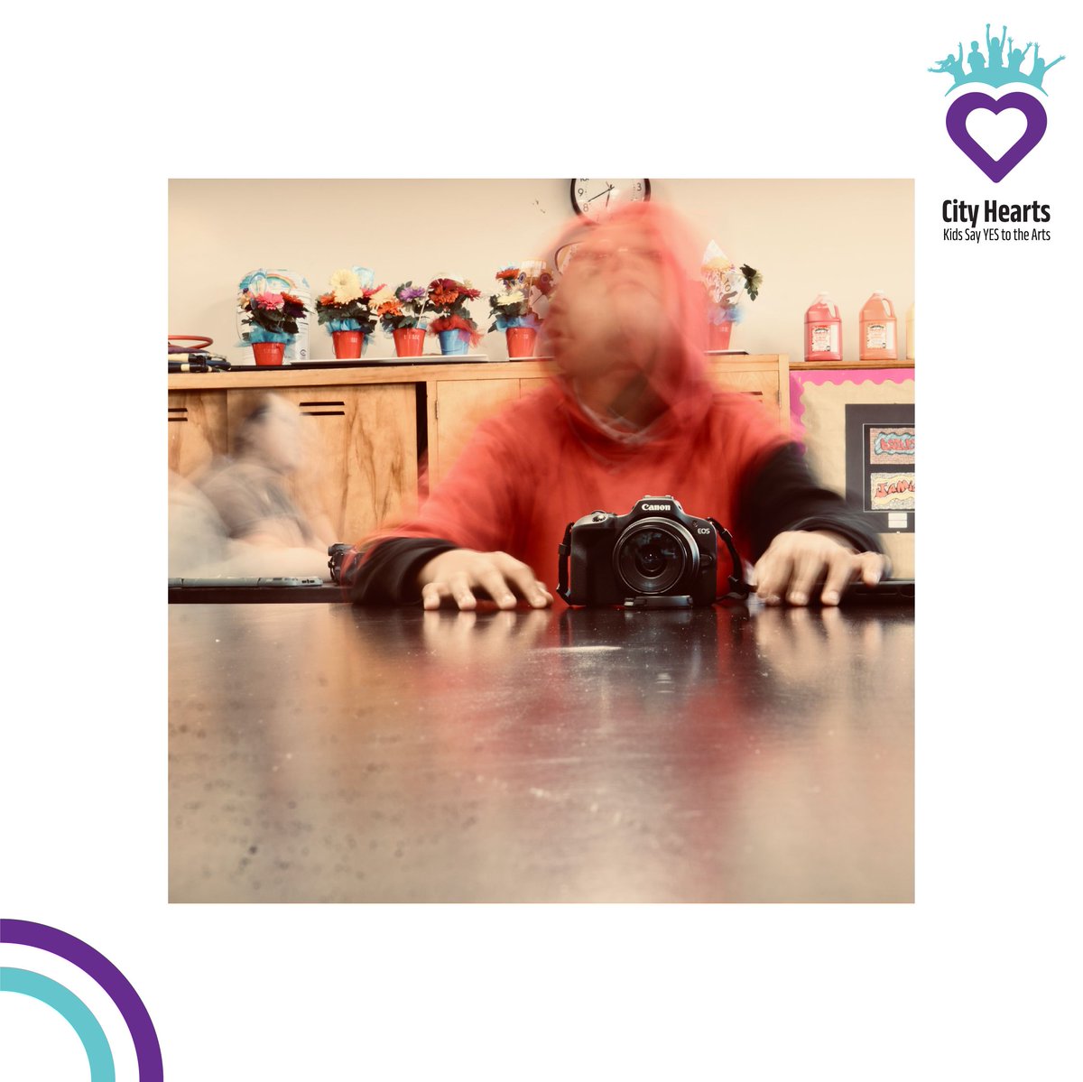 CityHeartsLA's tweet photo. Check out the latest work from our Photography students in Compton!

In this activity, the students experimented with slower shutter speeds to capture the path of movement through a long exposure. Beautiful work by the students who are led by the INCREDIBLE Ayda Gragossian 🫶🏽💜 https://t.co/cer5P9cEDH