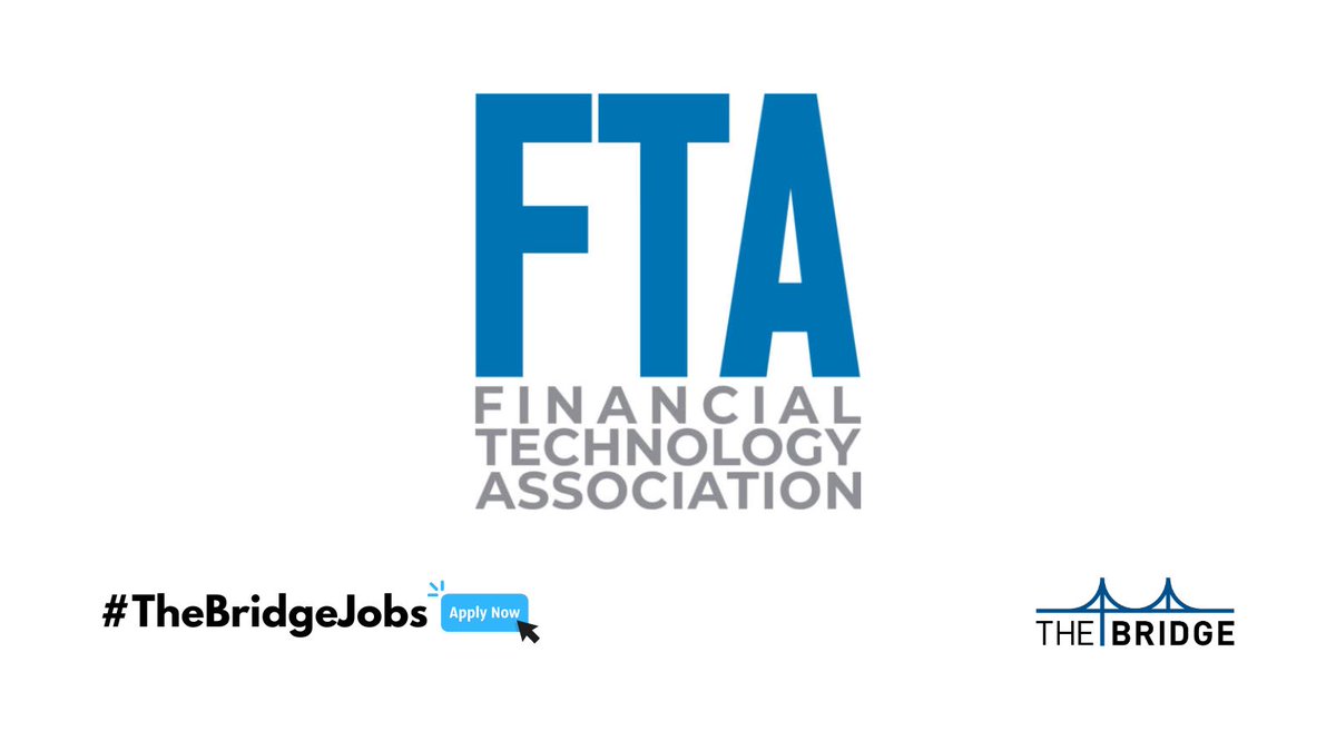 JOB🚨: The Financial Technology Association (@fintechassoc) is #hiring! Learn more about the role + FTA's CEO @pennyleedc in TheBridge Update: bit.ly/49fVxkd #TheBridgeJobs #Hiring? Share here➡️bit.ly/3fLzK9X #jobboard #jobsearch #nowhiring #fintech #jobs