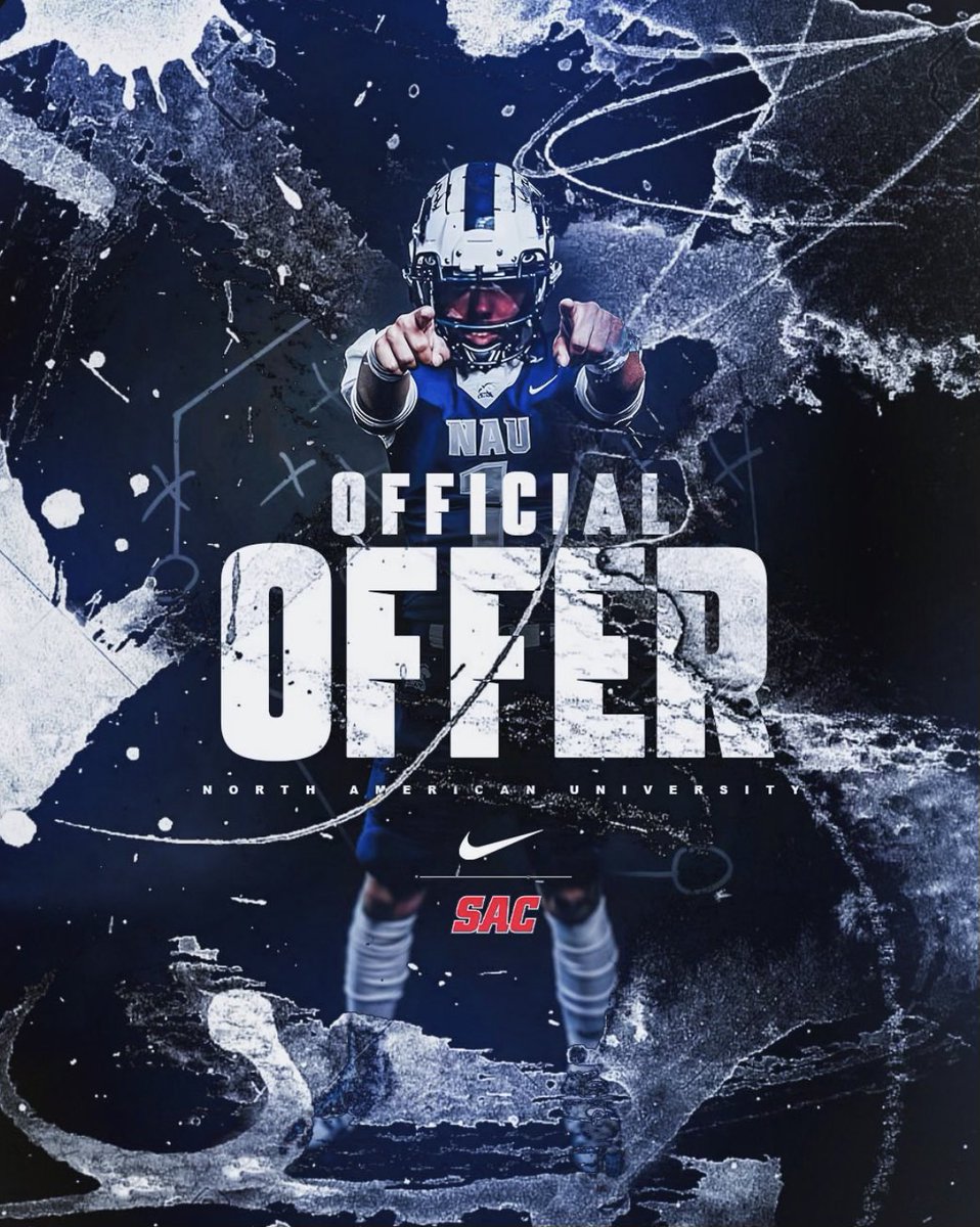 #ATTG I would like to thank god and I’m blessed to receive a offer from <a href="/NAU_FB/">NAU Football</a> 
@CoachjakeNAU