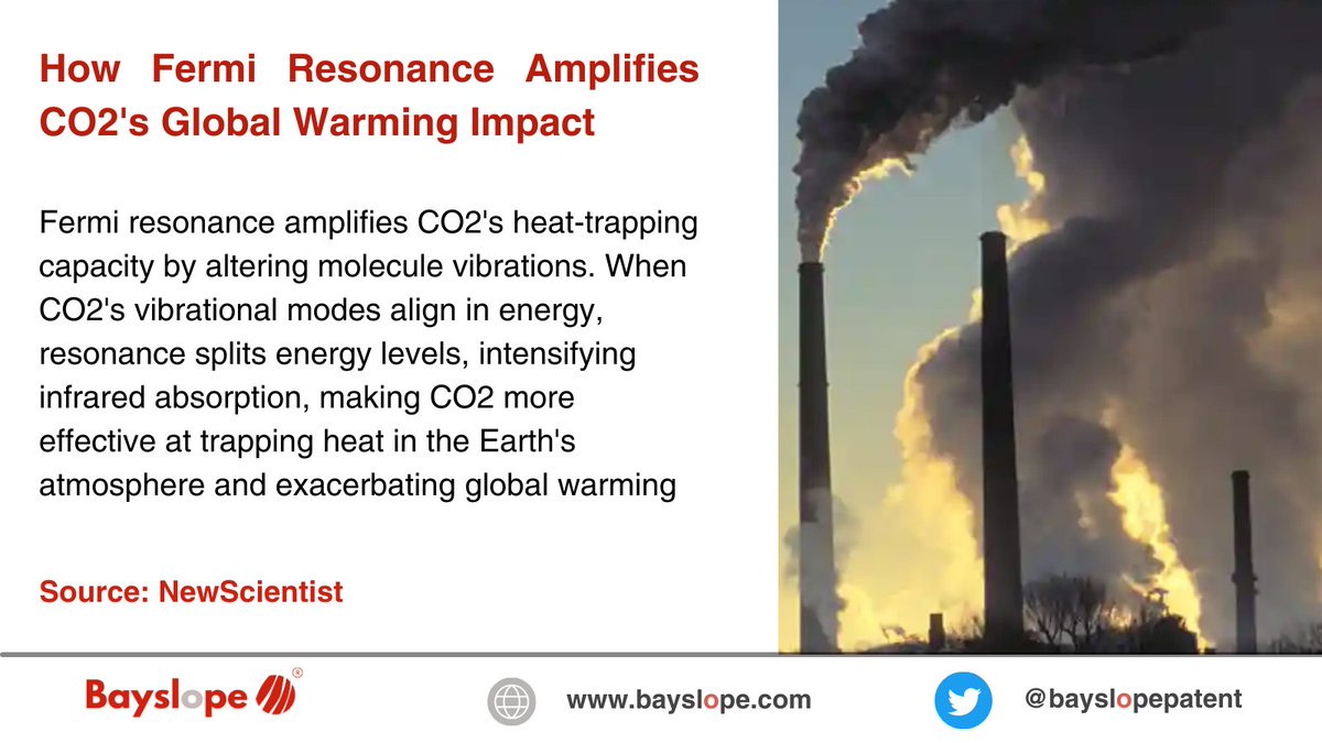 Bayslopepatent's tweet photo. Fermi Resonance Supercharges CO2, Fueling Global Warming's Fire.
#FermiFrenzy #CO2Boost #GlobalWarmingImpact #ClimateAmplified #ResonanceRevelation #HeatTrap #EarthOnFire #ClimateCrisis #EnvironmentalScience #ClimateChangeAwareness #GreenhouseGas #NatureUnveiled https://t.co/zS4ysEfKFT