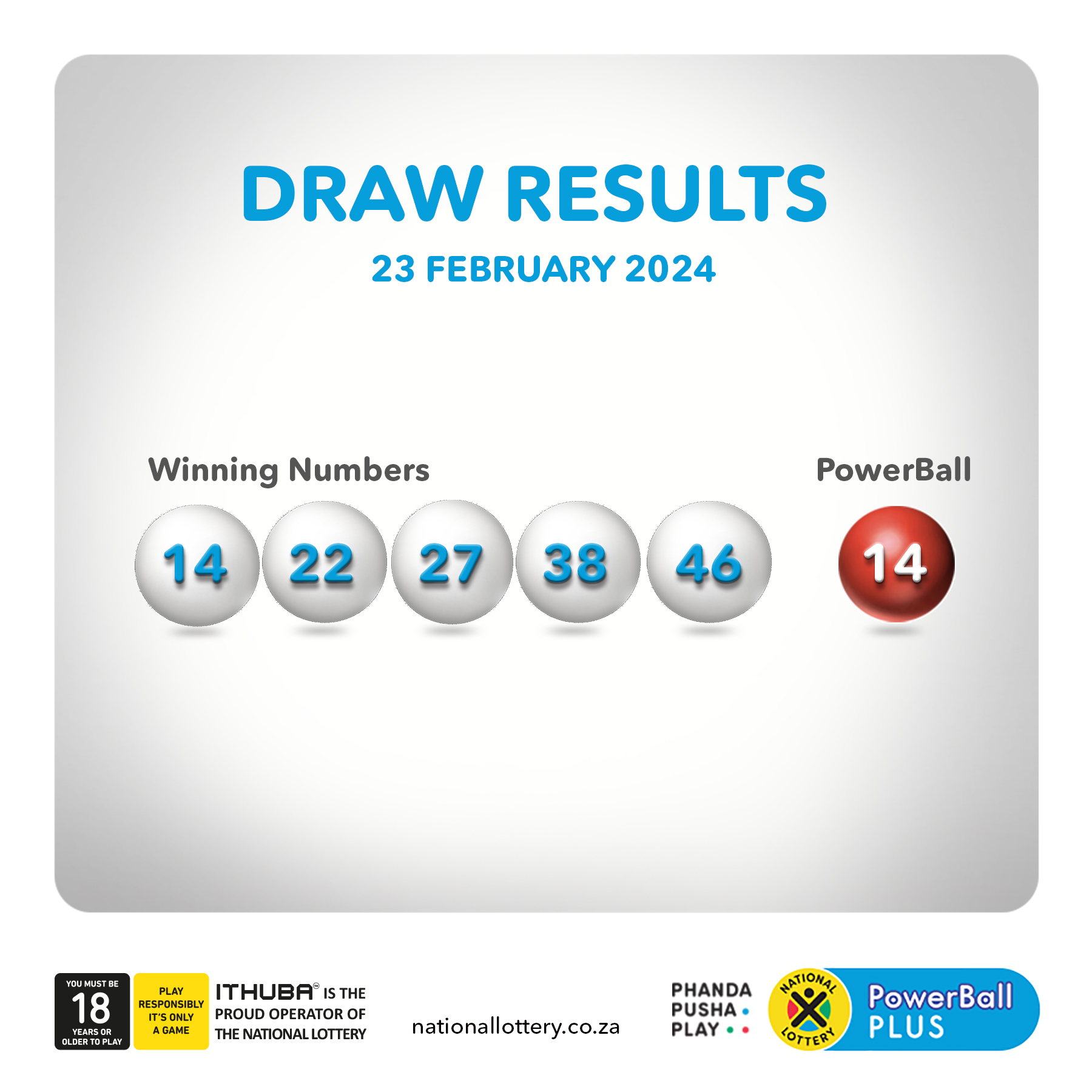 Lotto and lotto plus 2024 and powerball results